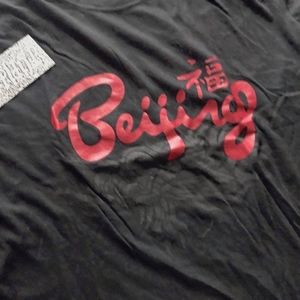 VINTAGE BEIJING 2008 COKE OLYMPICS USA BLACK SHIRT